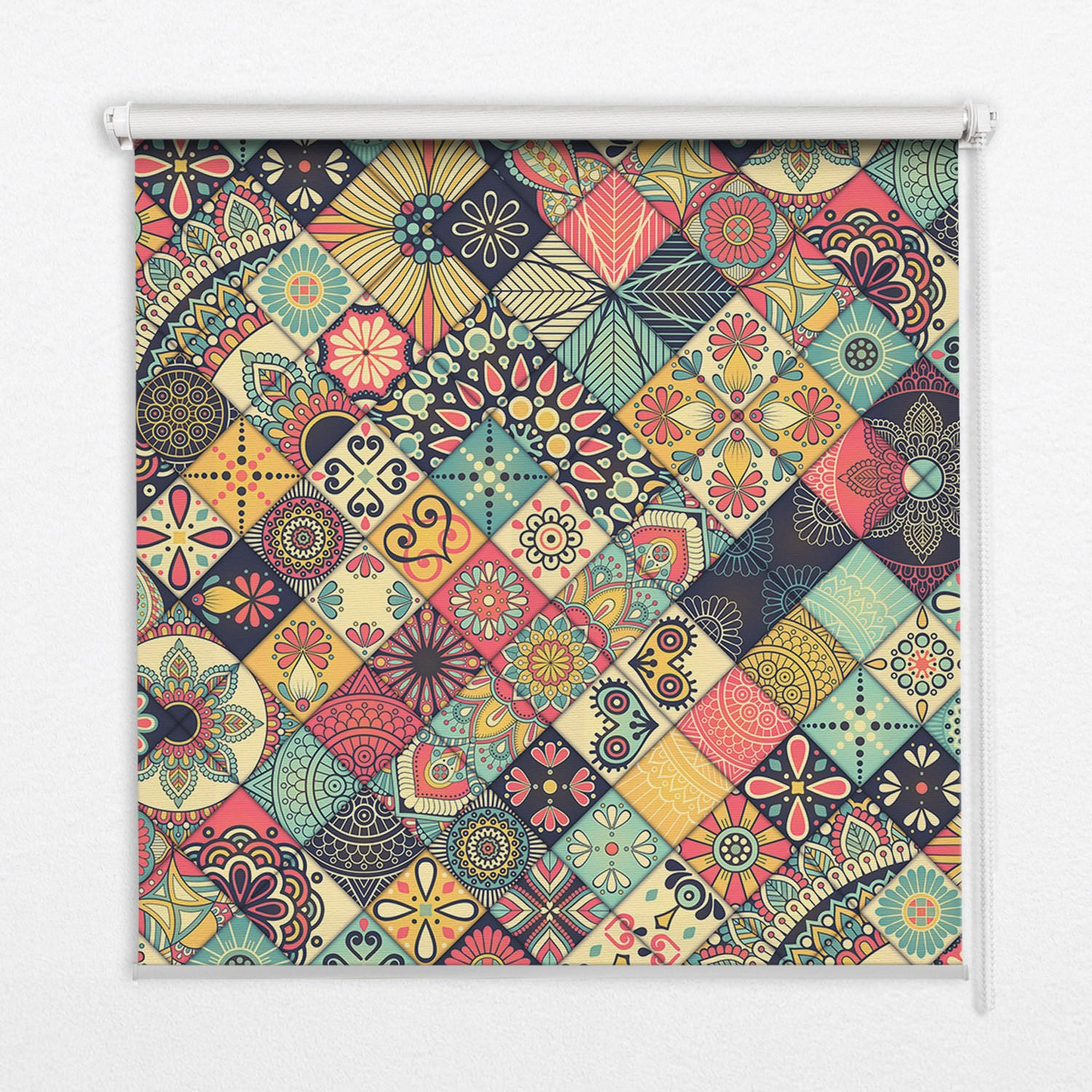 TULUP VNITŘNÍ roleta - okenní roleta - roleta - 80x140 cm - Barevné dlaždice