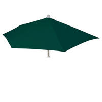 BEZUG FÜR SONNENSCHIRM HALBRUND Grün - Grün, Textil (260/135cm) - MCW