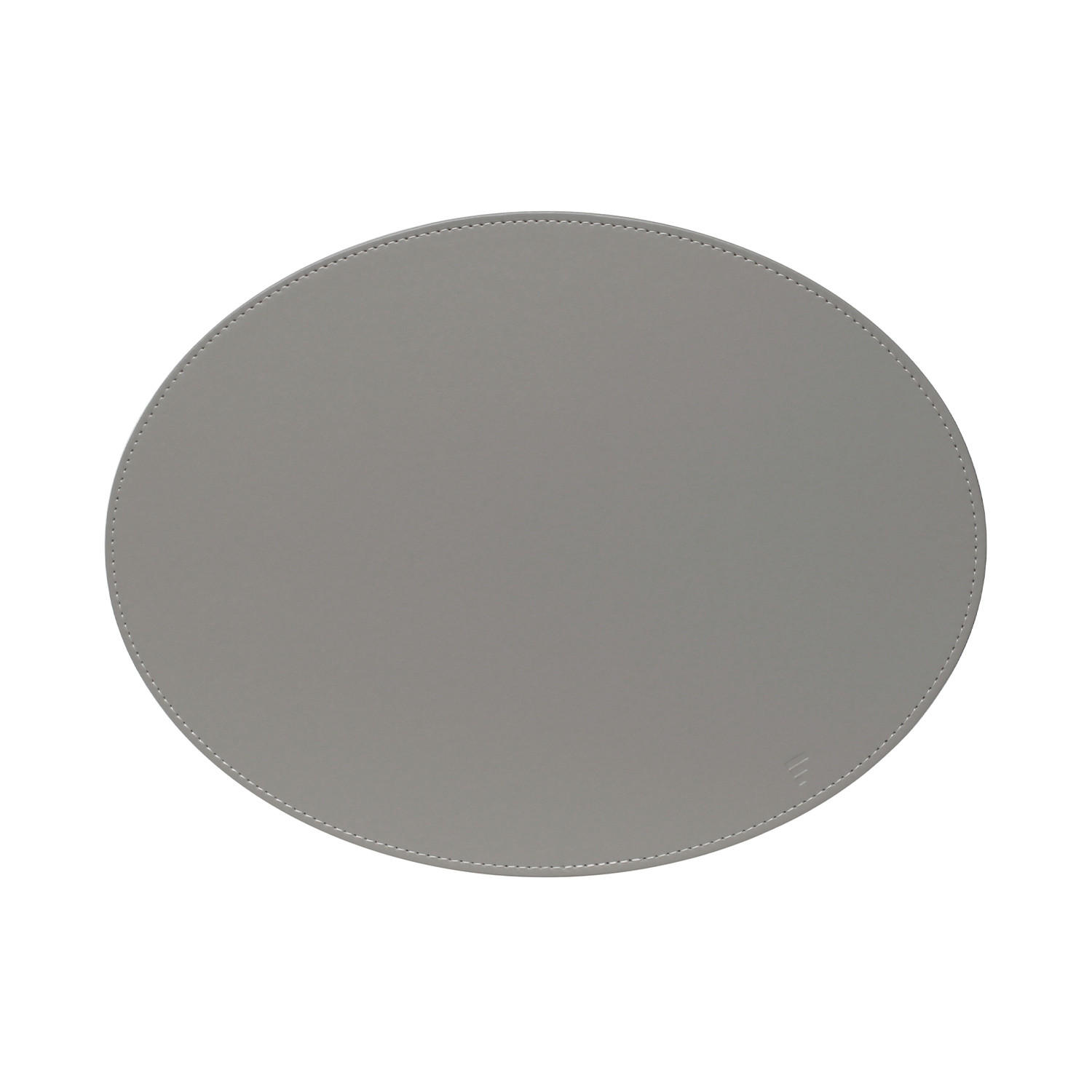 PLATZSET, Oval, Grau/Weiß 45 x 34cm - Grau, Textil (45/35/0.5cm) - Freeform