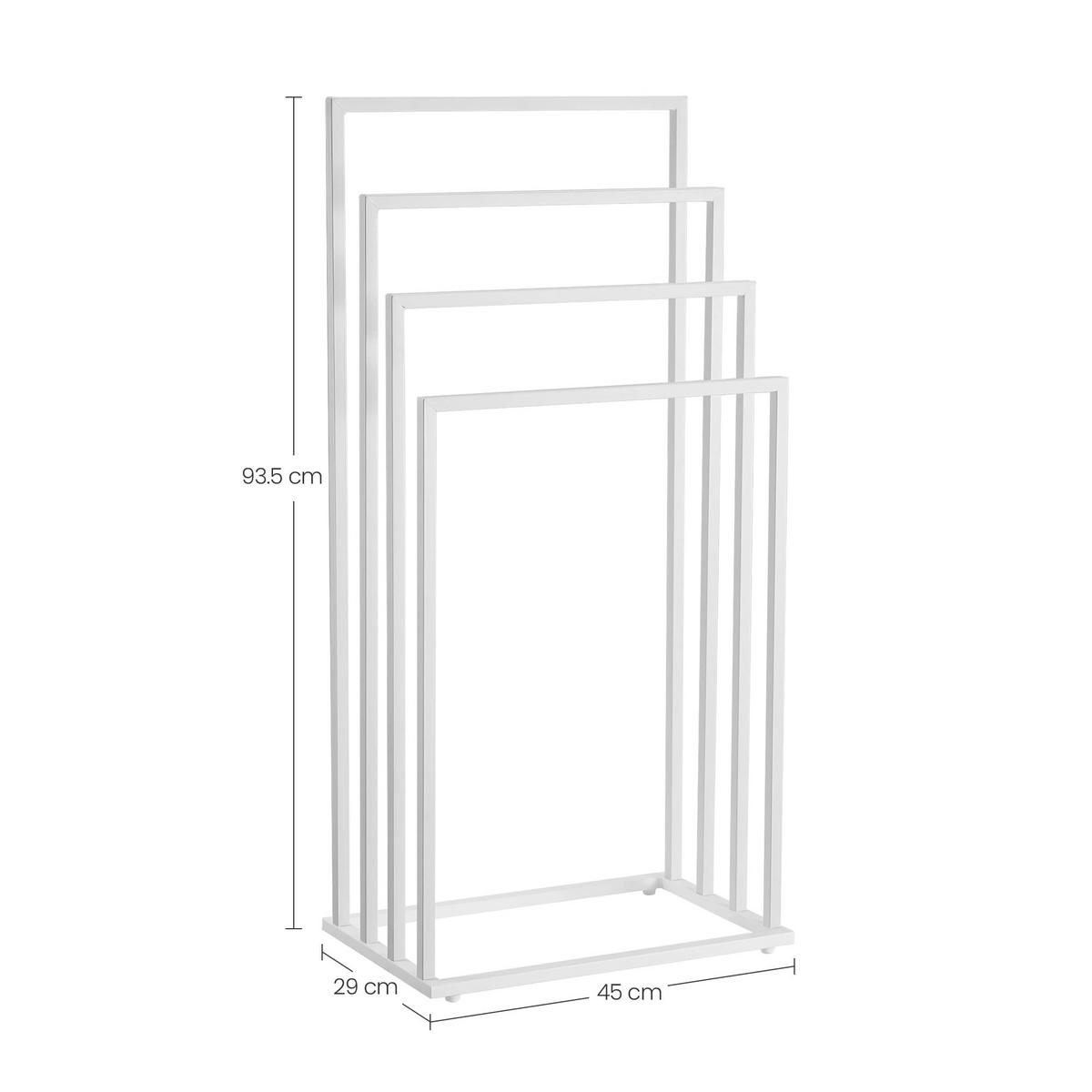 HANDTUCHHALTER in Weiß - Weiß, Metall (45/93.5/29cm) - Home Collective
