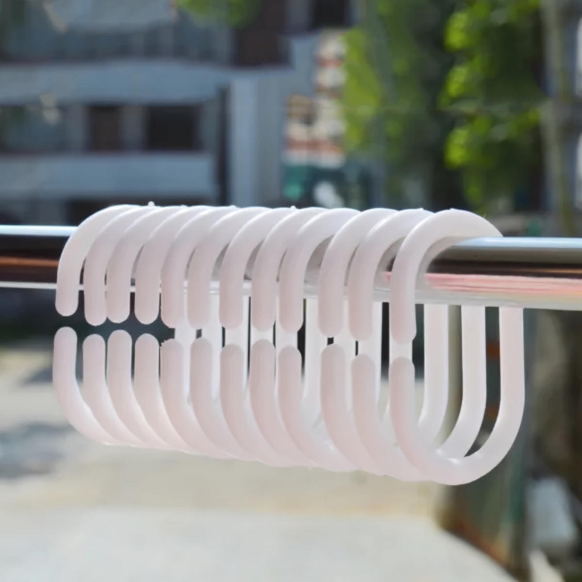 DUSCHVORHANG Seestern Muster Polyester wasserdicht fürs Badezimmer mit Haken - Multicolor, Kunststoff (150/180cm) - MCBOSON