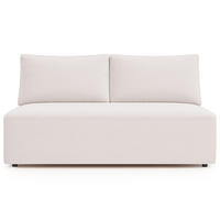 SCHLAFSOFA mit Bettkasten DUO, Stoff Salvador, Hellgrau - Hellgrau, Holz (198/89/90cm) - Kaiser Möbel