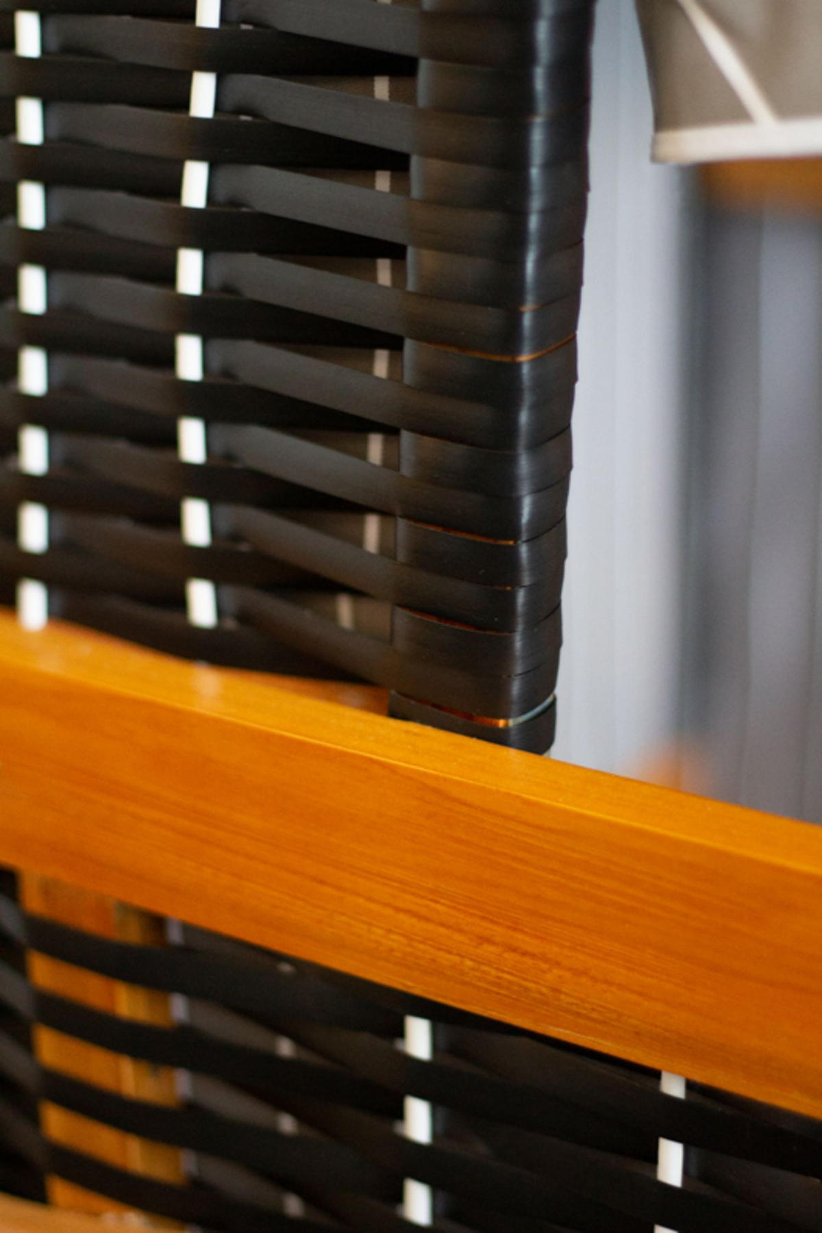 HUNDESTRANDKORB - gestreift/anthrazit - PE schwarz - inkl. Schutzhülle - Schwarz, Holz/Textil (80/95/65cm) - bene living