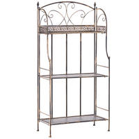REGAL 60/30 cm Schwarz Villadose - Schwarz, Metall (60/117/30cm) - Beliani