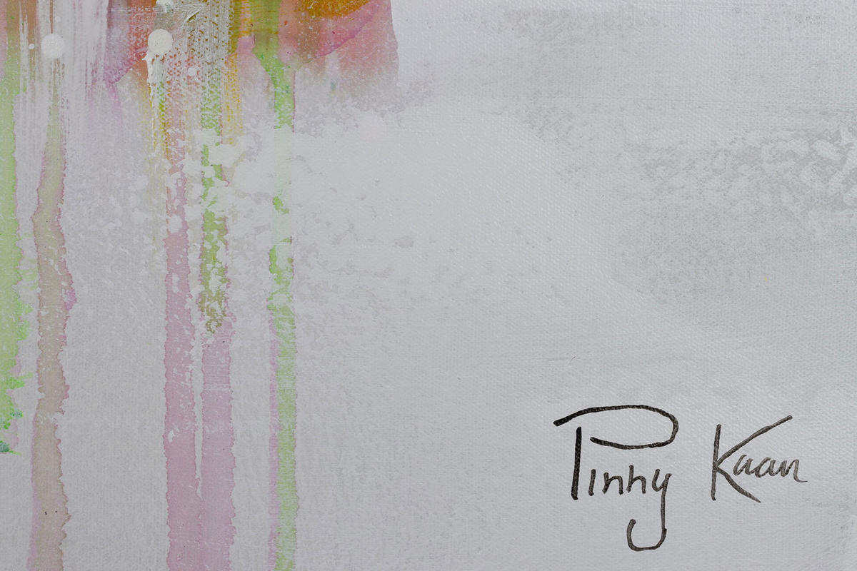 ACRYLBILD HANDGEMALT 120/60 cm - Multicolor/Grau, Holz/Textil (1.7/60cm) - KUNSTLOFT