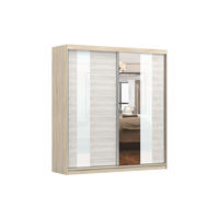 SCHIEBETÜRENSCHRANK - BEN 32 203 CM (Sonoma) - Sonoma Eiche, Holzwerkstoff (203/218/61cm) - Möblo