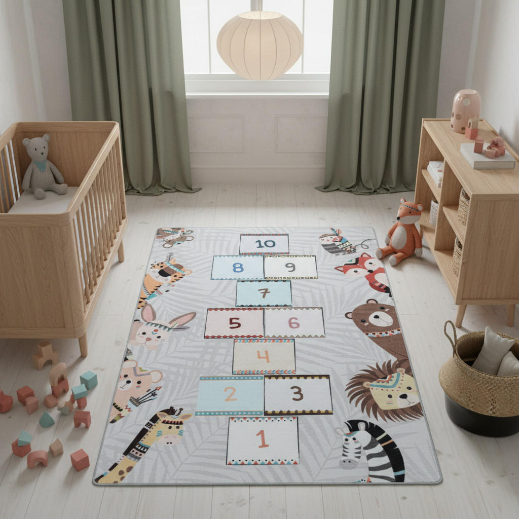 Thumbnail - Kadima Design Teppich, Grau, Textil, Sport, Rechteckig, 80x120 cm, pflegeleicht, Teppiche & Böden, Teppiche, Teppich Kin...