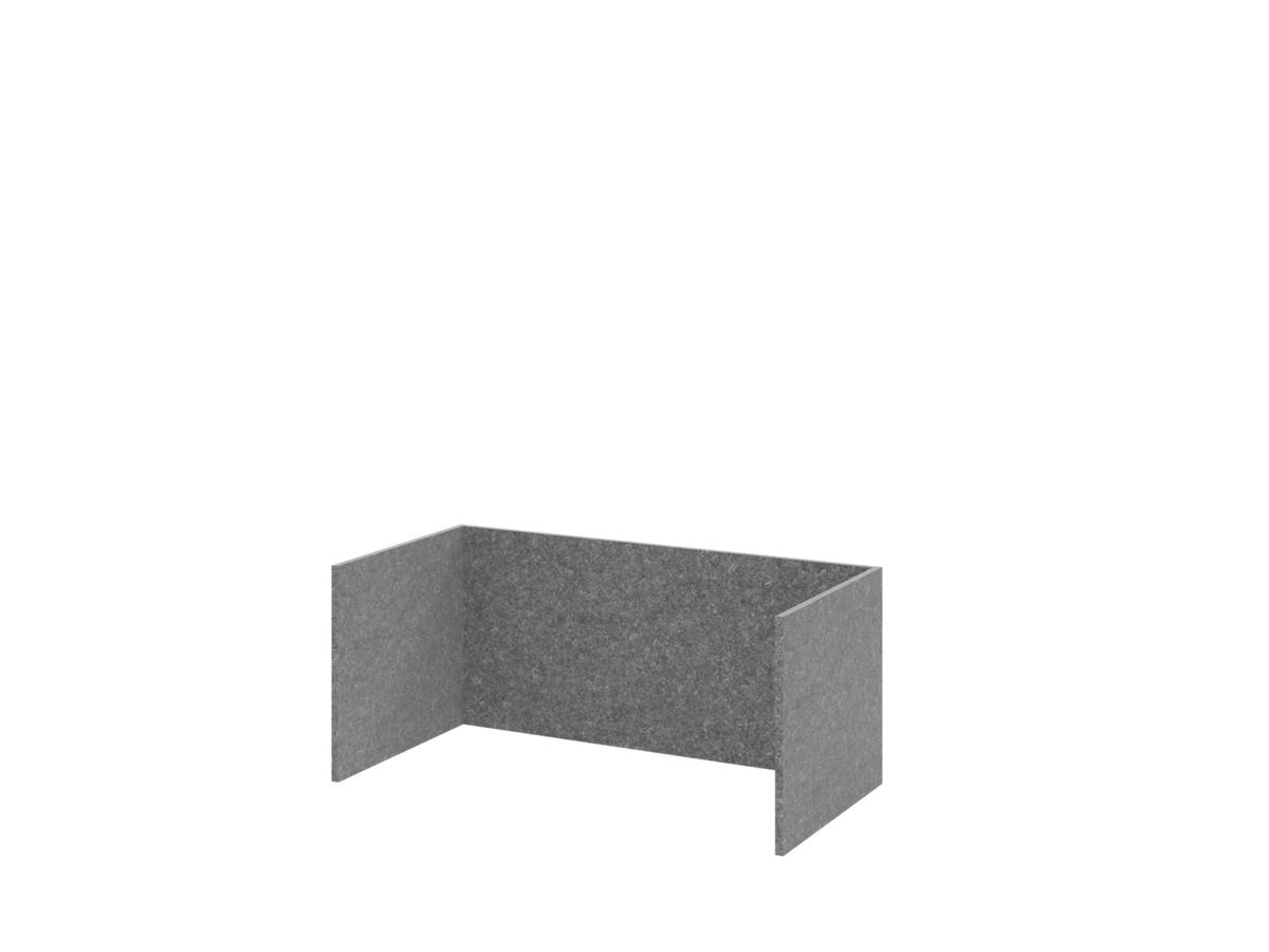 BÜROMÖBEL Easy Office in Graphit und Weiß 6 teilig - Weiß, Holzwerkstoff (120/80/200cm)