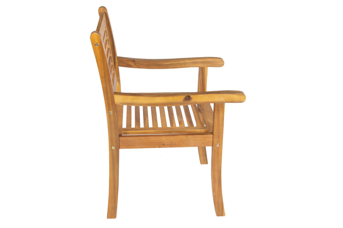 GARTENSTUHL CORUNA - Beige, Holz (68/92/58cm) - SAM