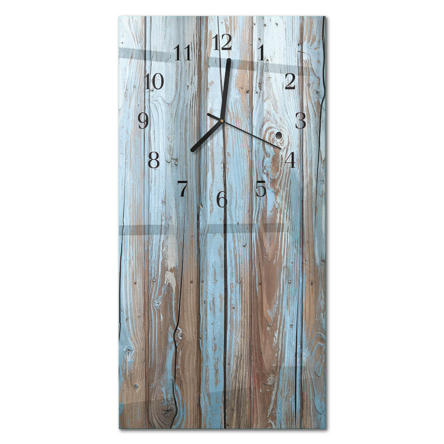 WANDUHR 60x30 cm - Schrott - Multicolor, Glas (30/60/0.4cm) - TULUP