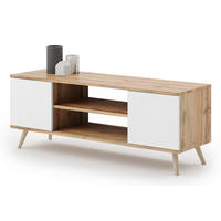 LOWBOARD Focus - Eichefarben/Weiß, Holzwerkstoff (40/50/155cm) - RAUMHIRSCH FURNITURE