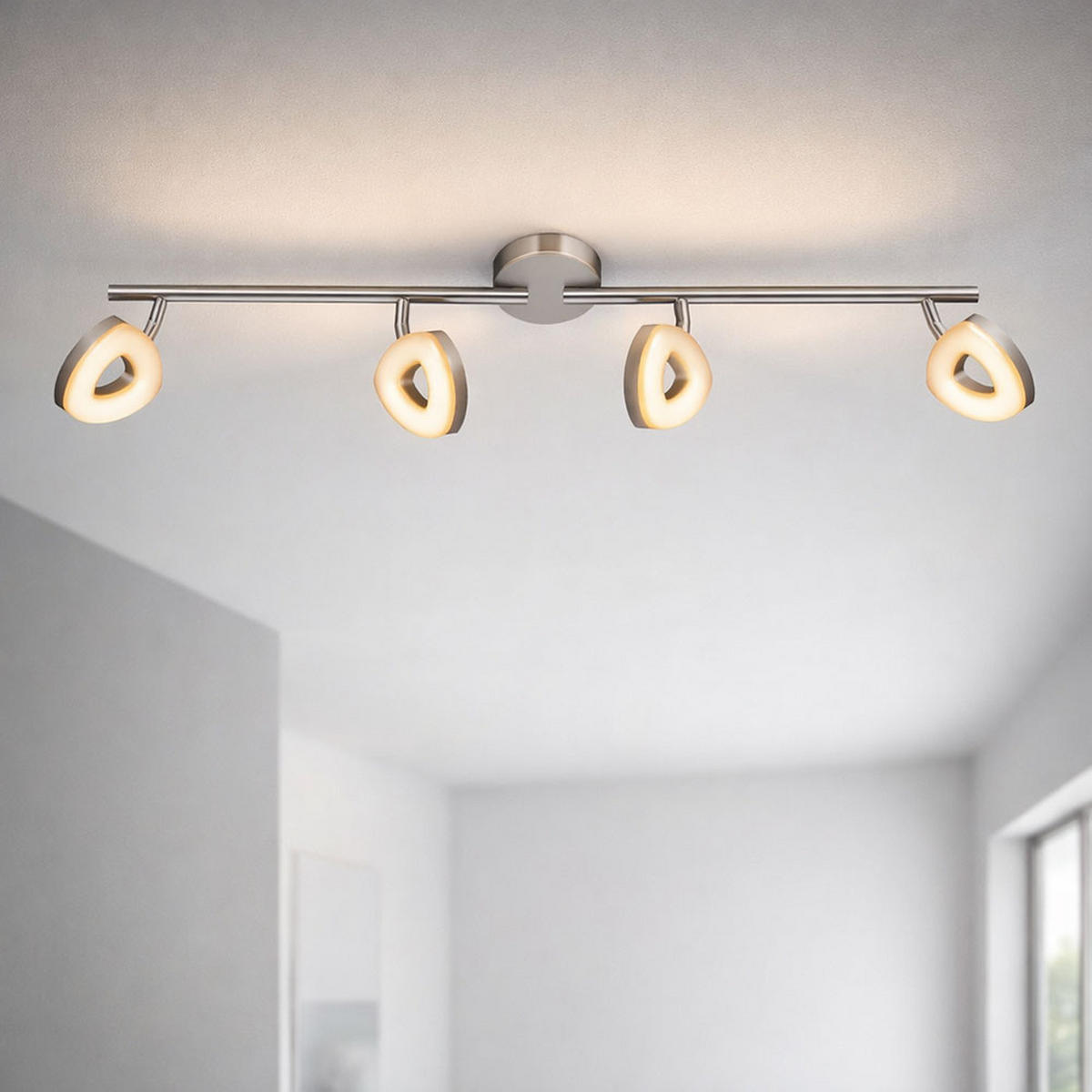 LED DECKENLEUCHTE MICON Silber Metall - Silberfarben, Metall (78/18/18cm) - Esto