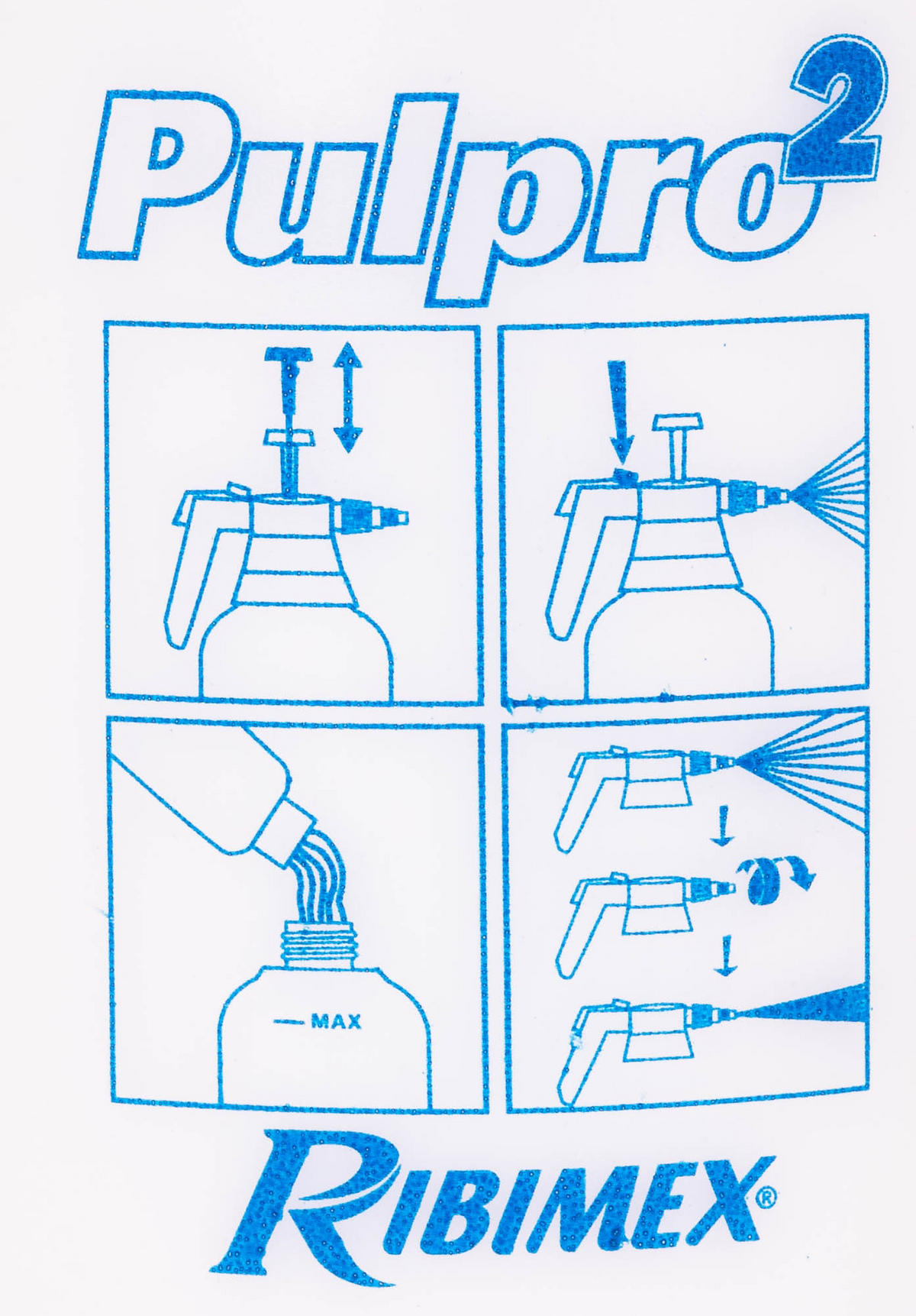 HANDDRUCKSPRÜHER Pulpro 2 Ribimex 1,4 l - Blau, Kunststoff (8/28/16cm)