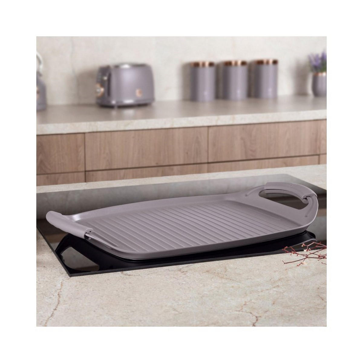 GRILLPFANNE Grau 42/29/2 cm BH8107 - Grau, Metall (42cm) - Berlinger Haus