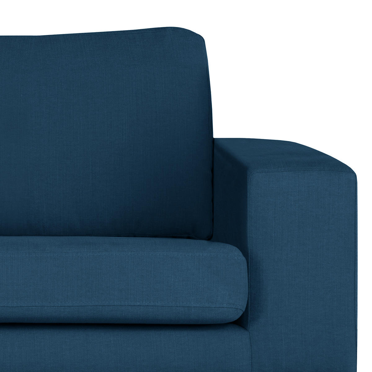 SESSEL - Blau/Buchefarben, Buchenholz/Textil (122/81/88cm) - home24