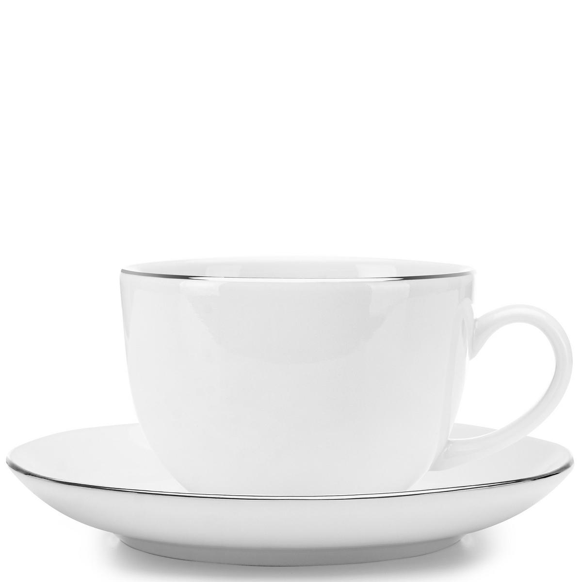KAFFEESERVICE MUSCARI 6-Personen 12-tlg - Platinfarben, Keramik (14.5/6/14.5cm) - KONSIMO®