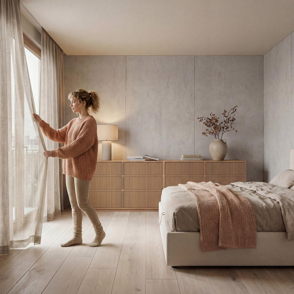 SCHUBLADENKOMMODE DOPPELTE Saven Natürlich 120 cm x 77 cm - Naturfarben, Holzwerkstoff (120/77/40cm) - Klast Home