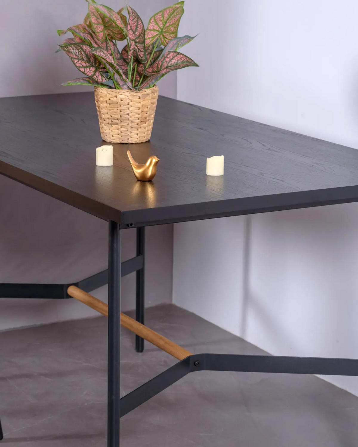 ESSTISCH Rechteckig Schwarz 80/140/75 cm - Schwarz, Holz (80/140/75cm) - Nest Dream