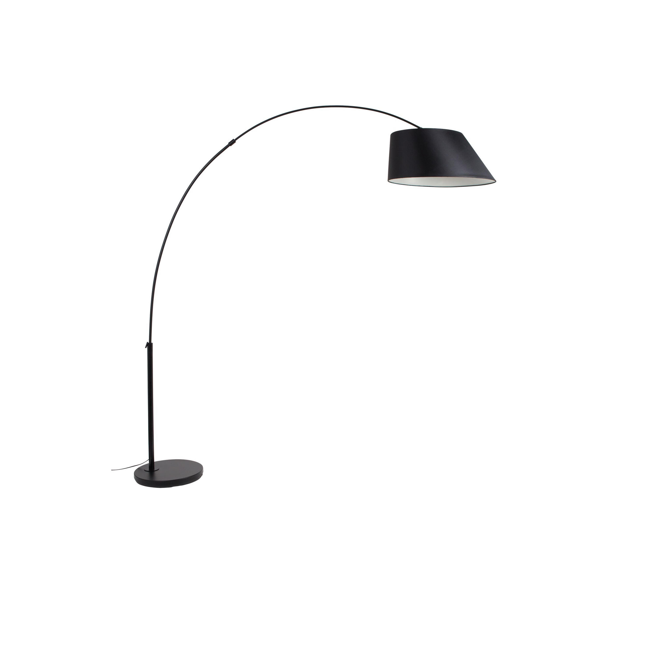 STEHLAMPE Arc Schwarz - Schwarz, Metall (199.5/60/222.5cm) - Zuiver