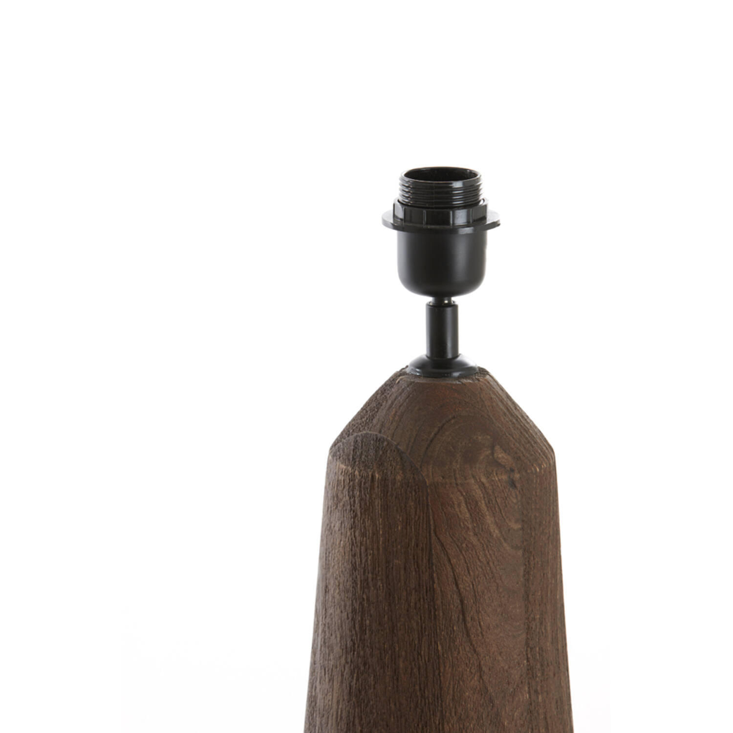 TISCHLEUCHTE TRAPANI Ø15x45 cm, Mangholz, orange-braun - Braun, Holz (45/15/45cm) - Light & Living