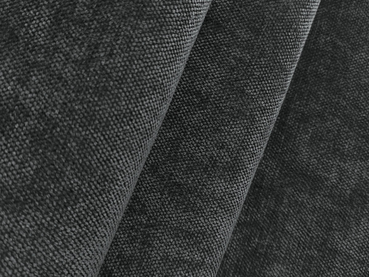 SESSEL Chenille Stoff Grau - Dunkelgrau/Schwarz, Holzwerkstoff/Kunststoff (120/72/115cm) - Makamii