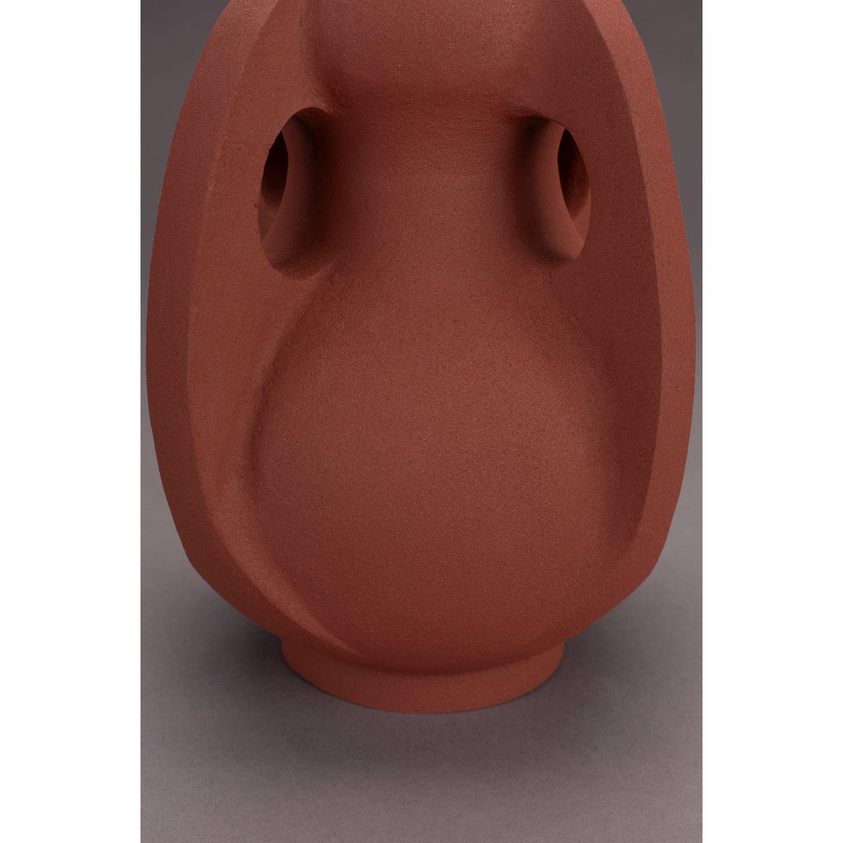 VASE Thiago M Terra/ Rot - Rot, Metall (30cm) - Dutchbone