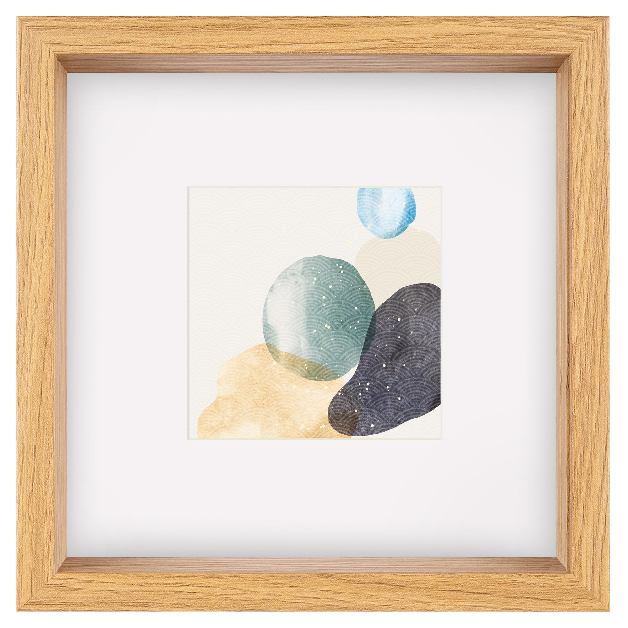 HOLZRAHMEN Shape 25x25 cm, Eiche - Eichefarben, Holzwerkstoff (6/27/27cm) - EMIX24