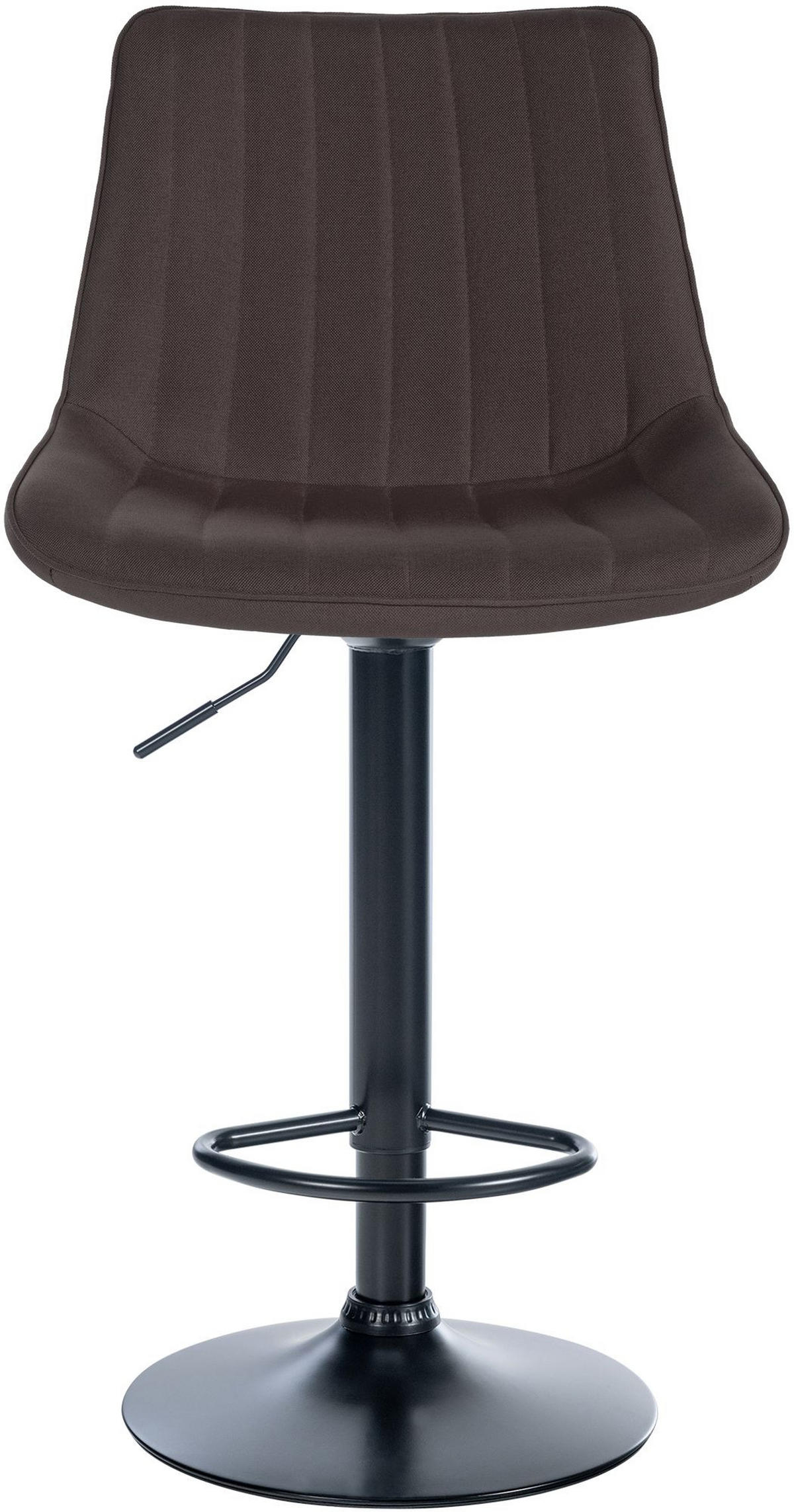 BARHOCKER Stoff taupe - Taupe/Schwarz, Textil/Metall (49.5/91/50cm) - CLP