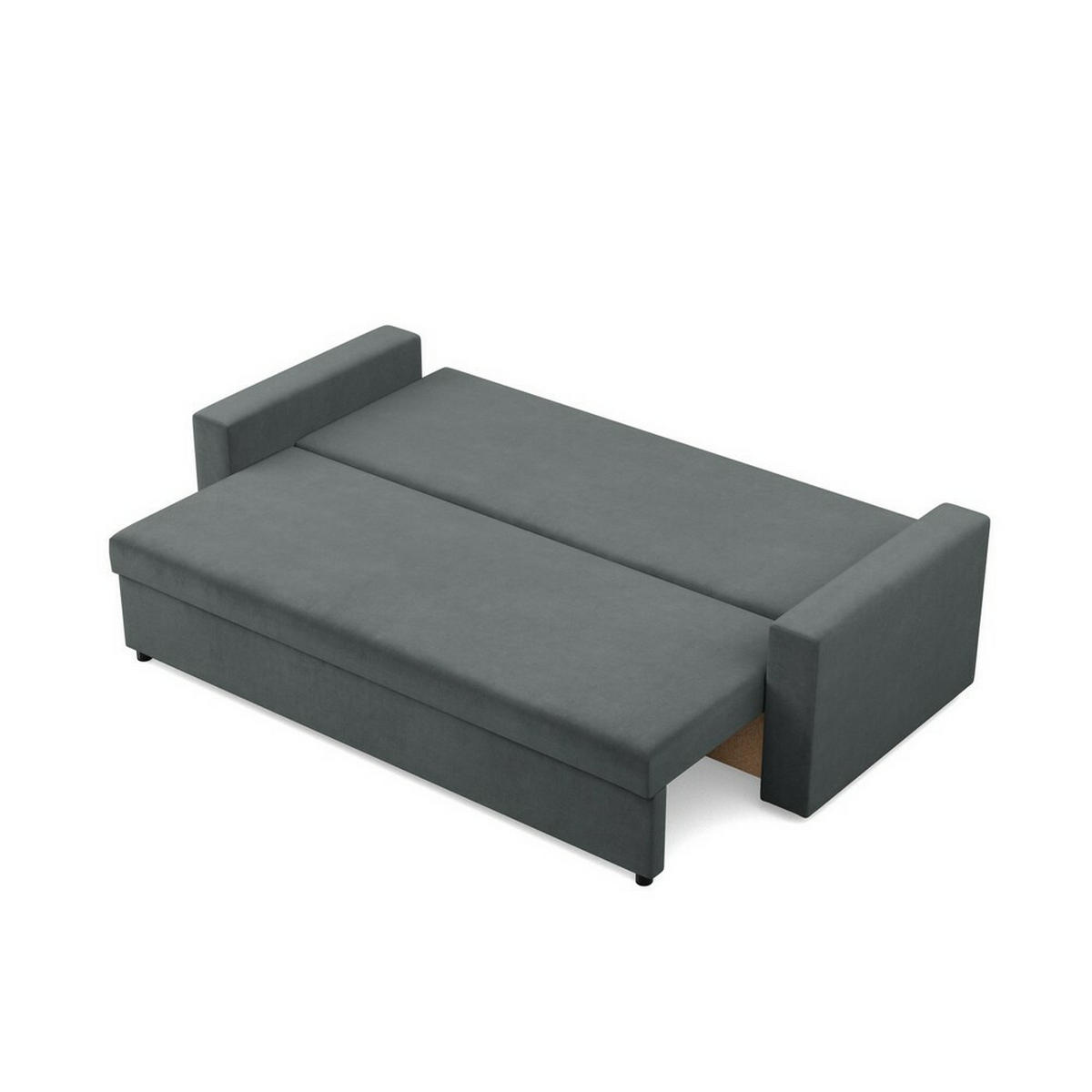 SOFA Neo mit gerader Armlehnen dunkelgrau - Dunkelgrau, Textil (220/92/92cm) - SIMKAM Furniture