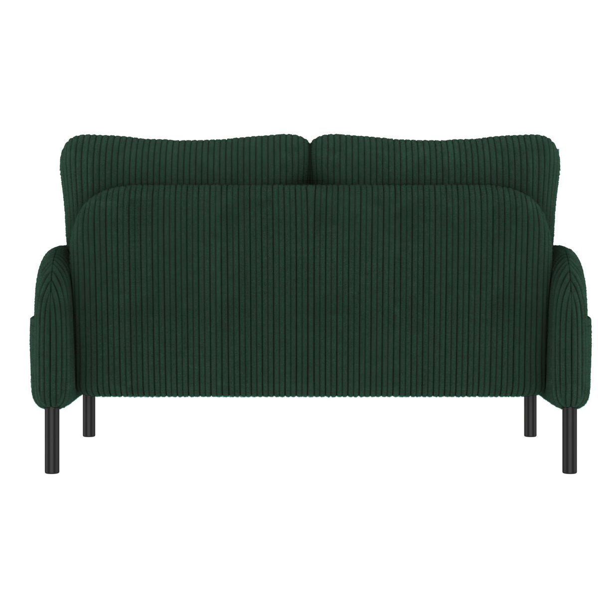 SOFA 2-Sitzer 120 x 75 x 79 cm Cord Emerald - Grün, Kunststoff (120/79/75cm) - Meubliv