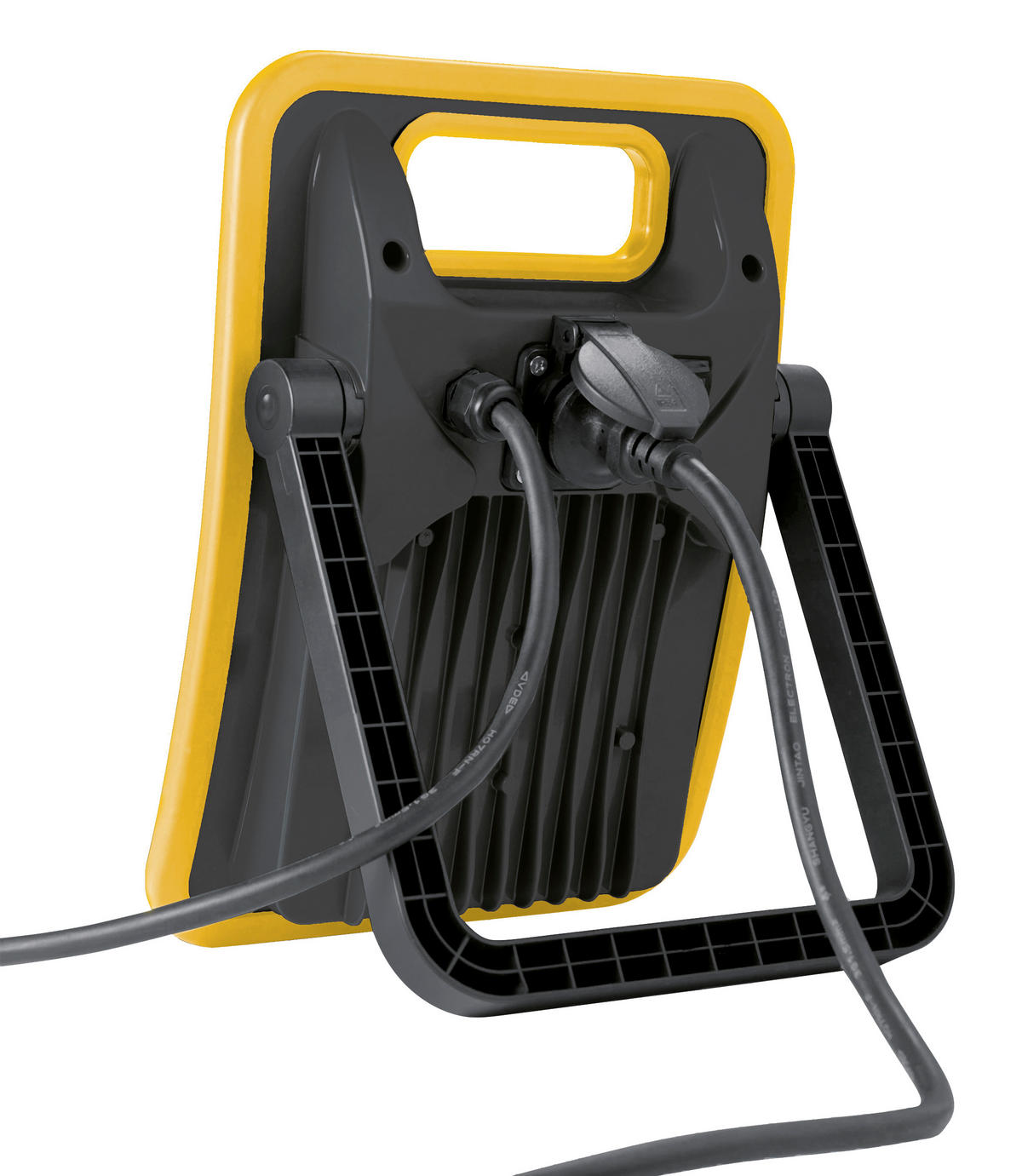 LED-ARBEITSSTRAHLER - 30W mit 2800 Lumen, verstellbarem Standgestell und rückseitiger Steckdose, 3m Netzkabel - Schwarz, Metall (8.3/24/33cm) - Northpoint