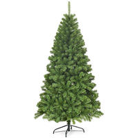 WEIHNACHTSBAUM Grün - Grün, Kunststoff (180cm) - COSTWAY