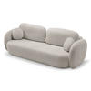 SOFA Olena - Beige (Abriamo 6) - Grau, Holzwerkstoff (238/86.5/101cm) - Möblo