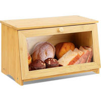 BROTKASTEN Bambus 39 x 21 x 23 cm - Hellbraun, Naturmaterialien (21/23/39cm)