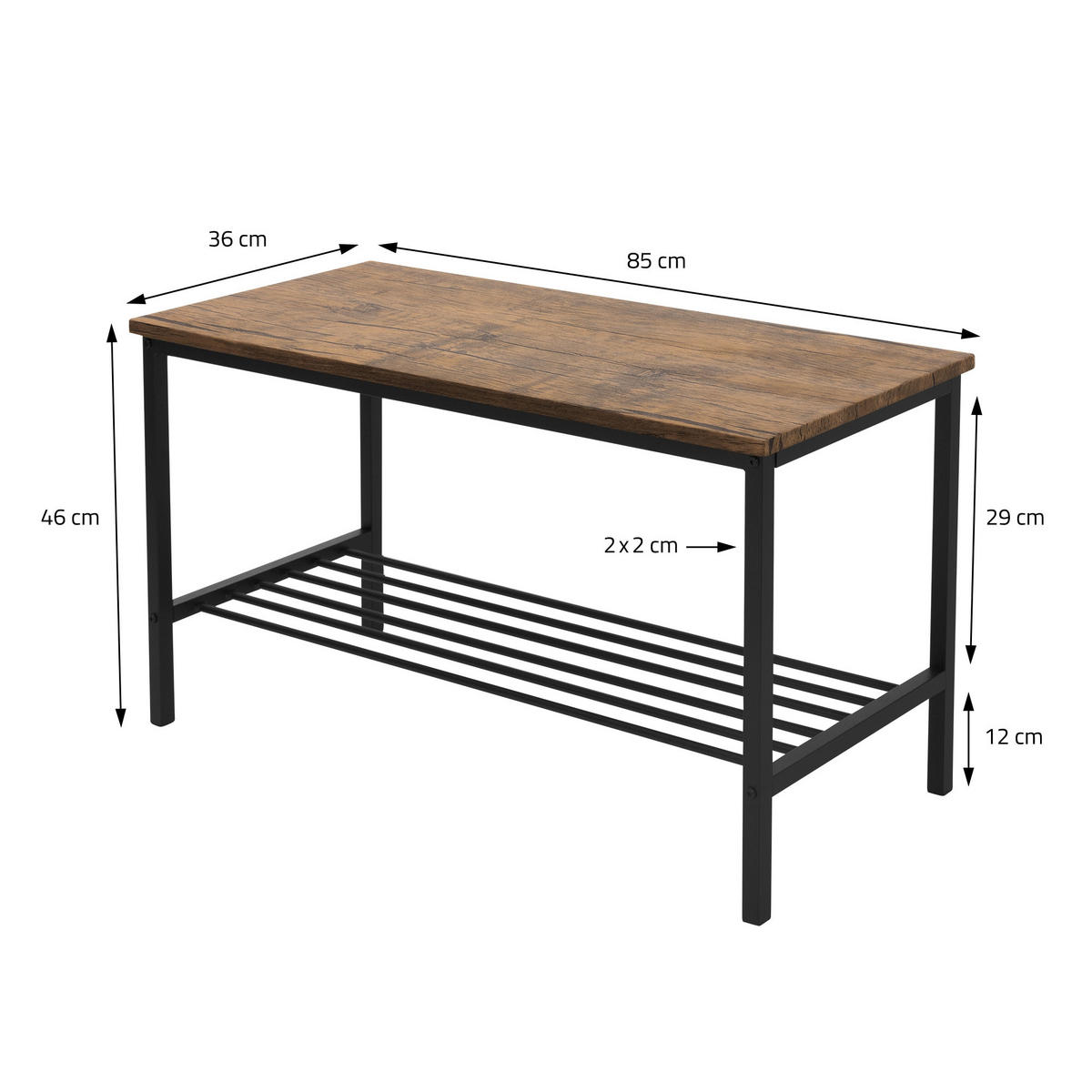 ESSTISCH Set 4-teilig - Eichefarben, Holzwerkstoff (70/86.5/110cm) - ML-DESIGN