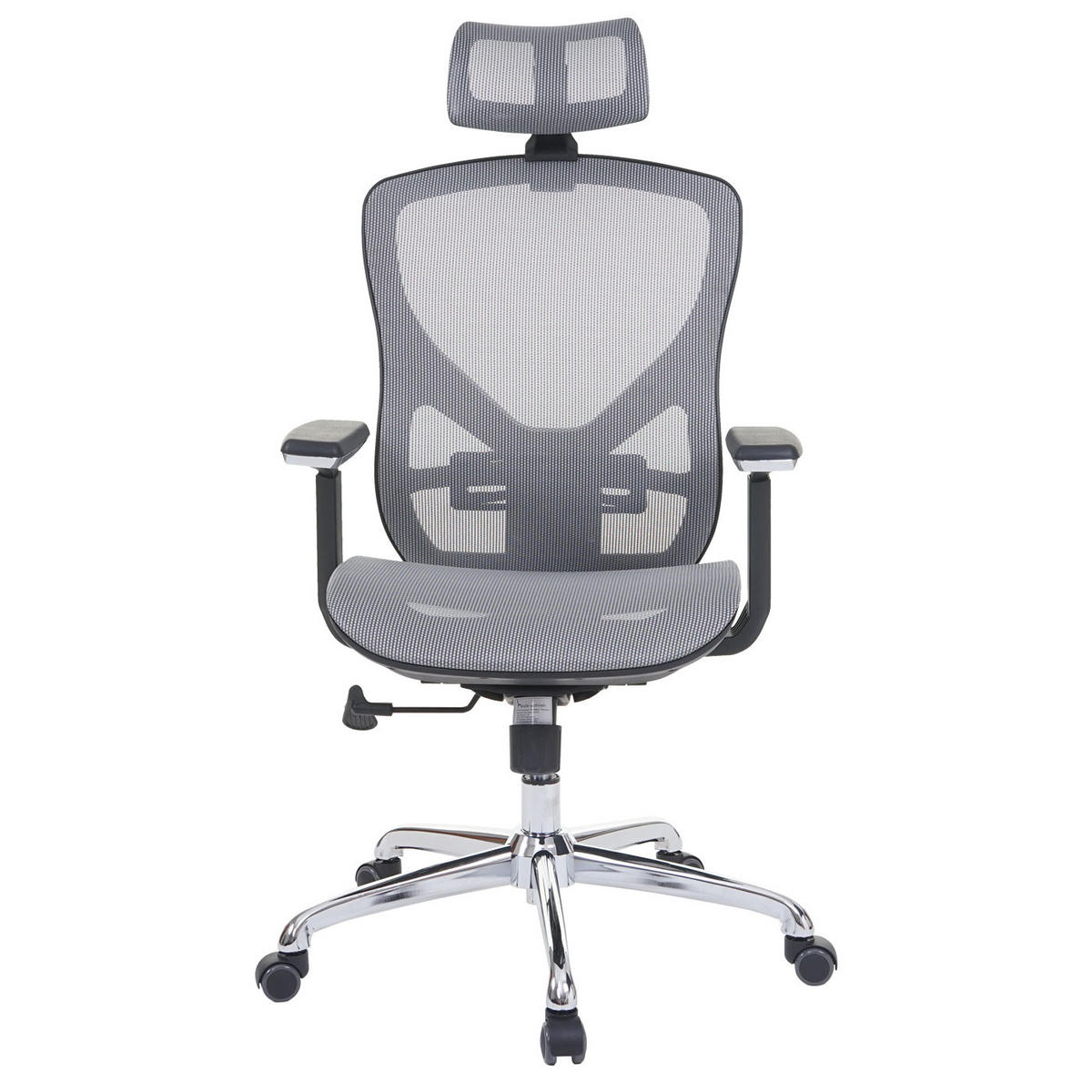 BÜROSTUHL Grau, Grau - Grau, Textil (63/126/60cm) - MCW