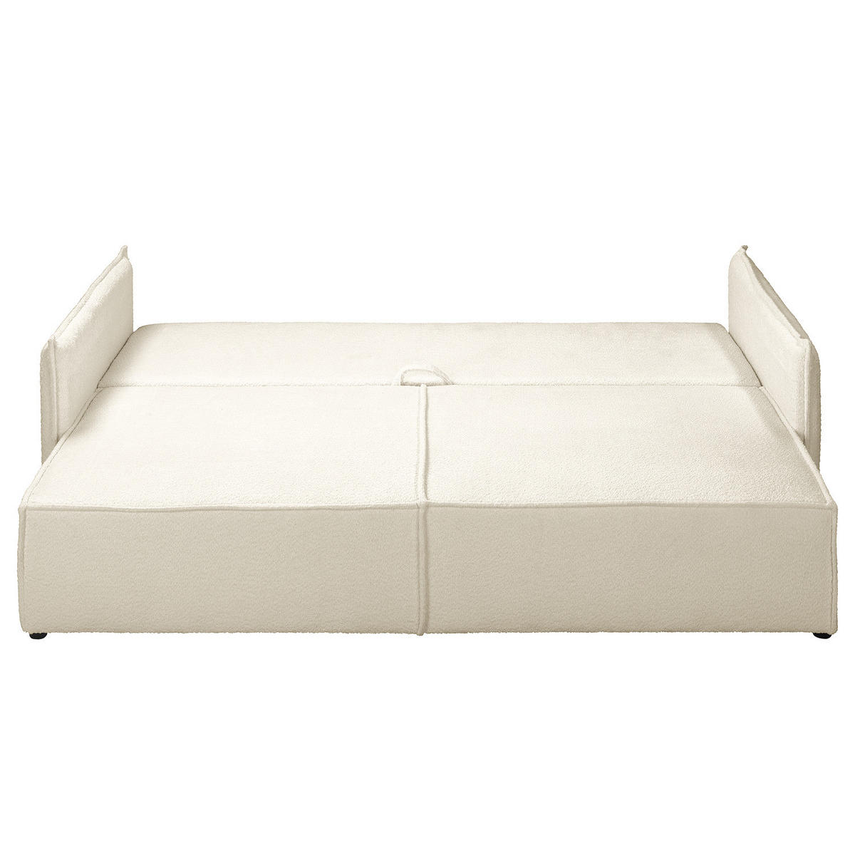 SCHLAFSOFA - Schwarz/Weiß, Kunststoff/Textil (221/70/105cm) - home24