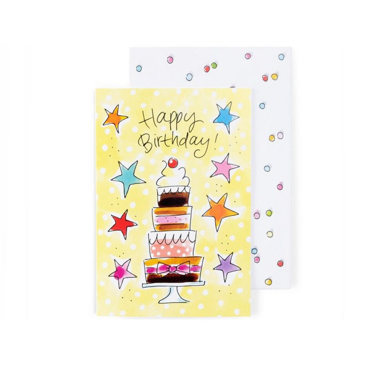 PAPIER Happy in Bunt - 18 x 12cm - Multicolor, Papier (12/1.3cm) - Blond Amsterdam