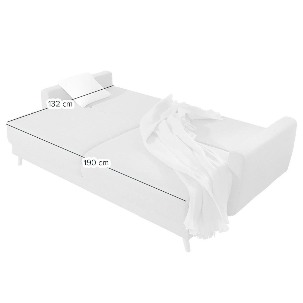 3-SITZER SOFA - Grau, Textil (220/90/90cm) - home24