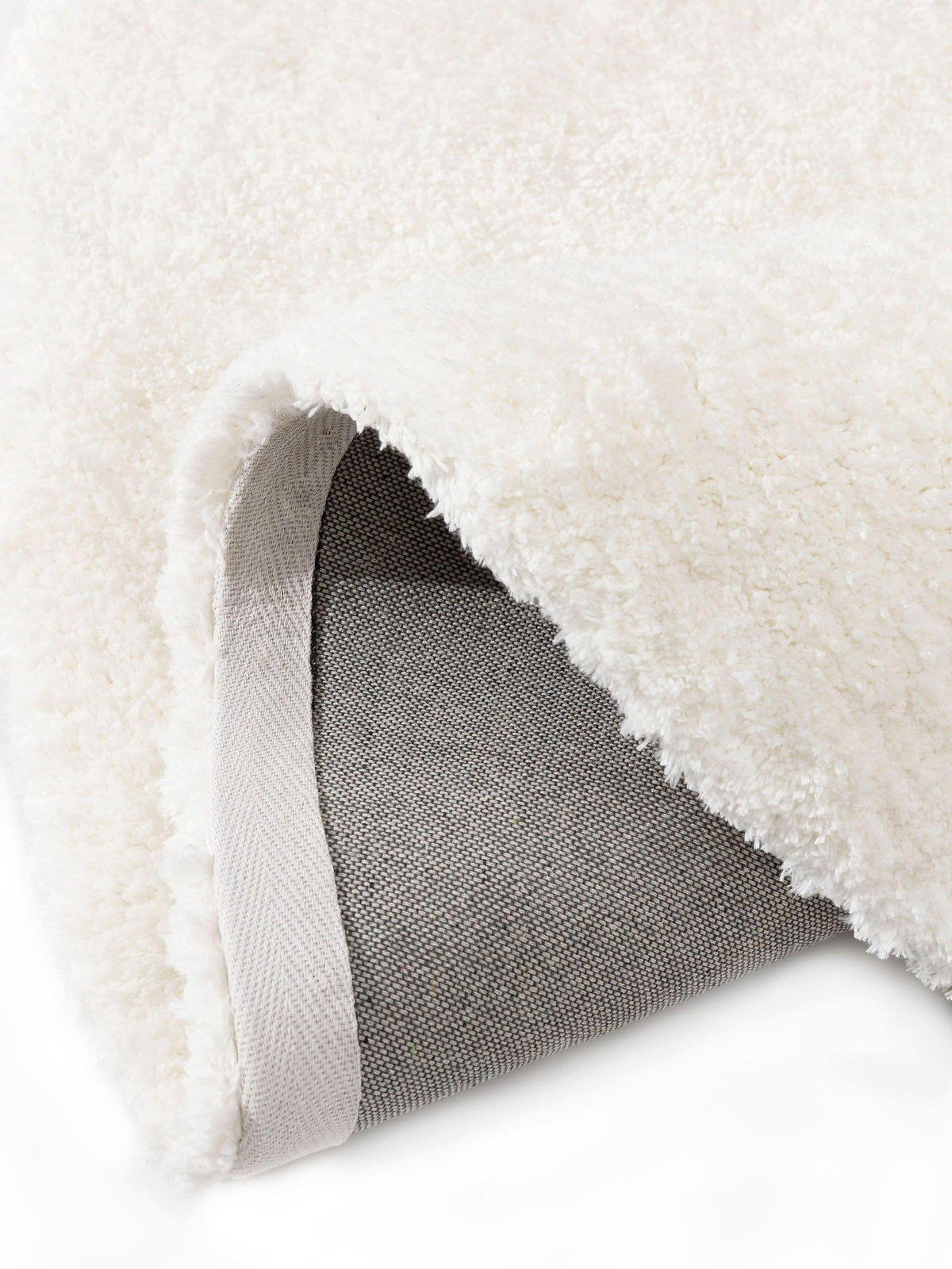 HOCHFLORTEPPICH rund Cloudy Cream ø 80 cm rund - Creme, Textil (80/80cm) - benuta Nest