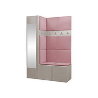 GARDEROBEN-SET Orion X - Kaschmir/Rosa, Holzwerkstoff/Kunststoff (124/186/46cm) - MIRJAN24