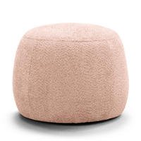 POLSTERHOCKER - Mauve/Schwarz, Textil (59/45/59cm) - home24