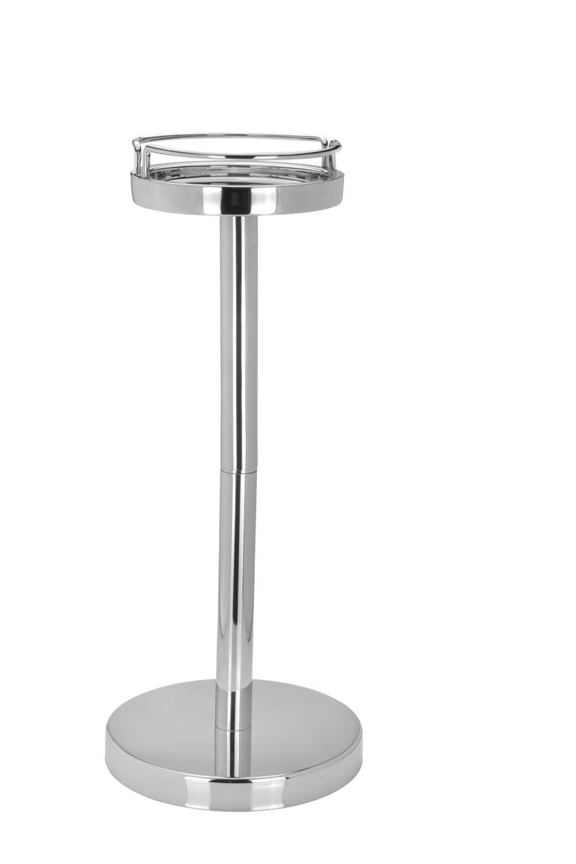CHAMPAGNER-/FLASCHENKÜHLER Ständer (H) 64 x (Ø-oben) 21 cm - Silberfarben, Paraffin (21/64cm) - Hermann Bauer jun. Kollektion GmbH