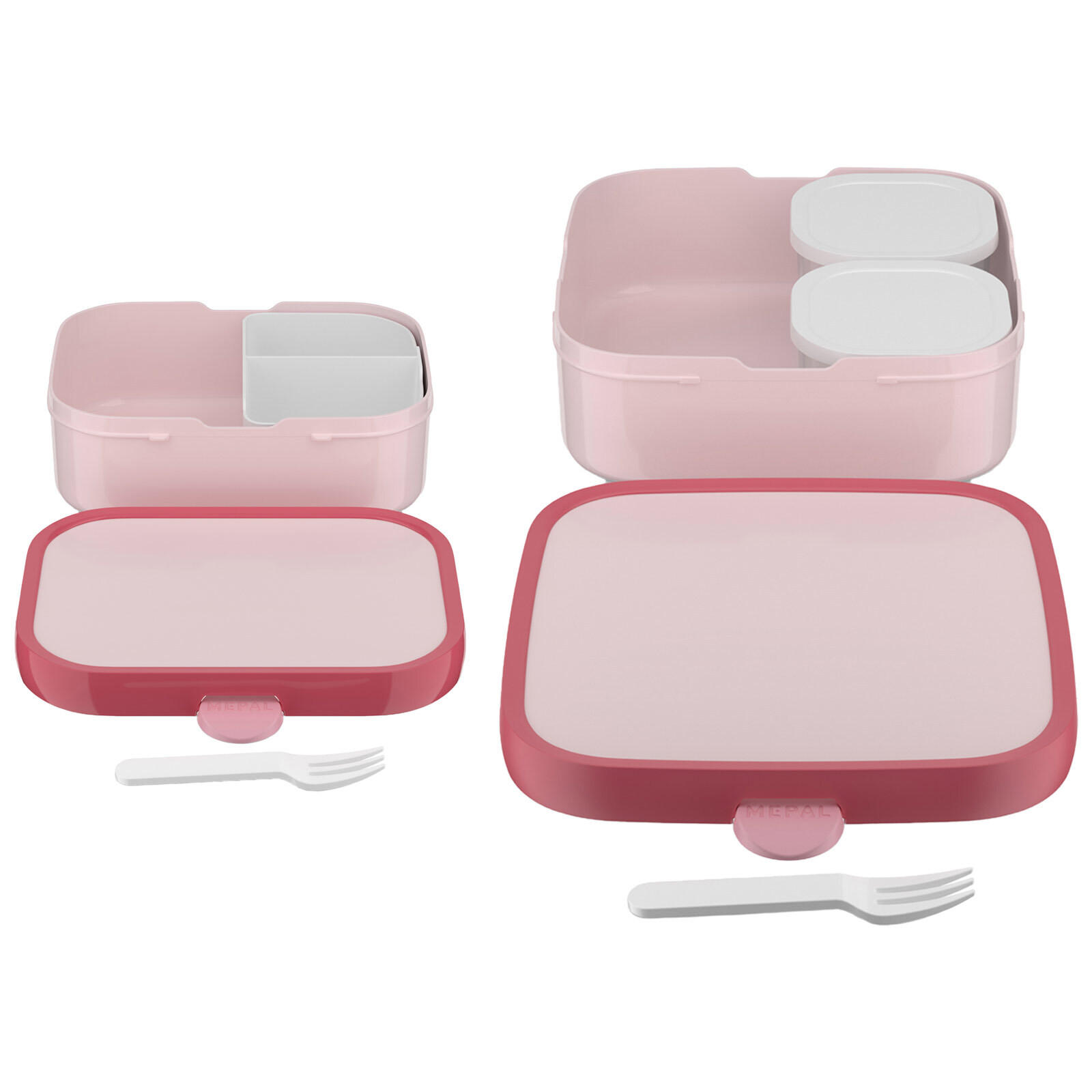 BROTDOSEN-SET Campus (2025) Cool Pink 2er Set - Pink, Kunststoff (1/1/1cm) - Mepal