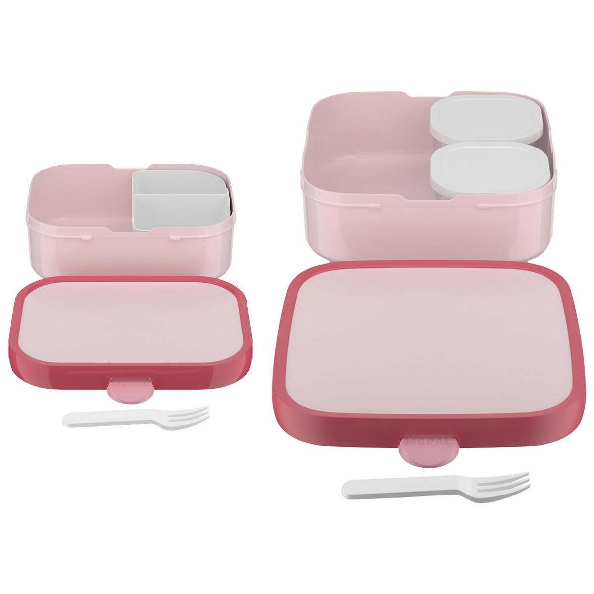 BROTDOSEN-SET Campus (2025) Cool Pink 2er Set - Pink, Kunststoff (1/1/1cm) - Mepal