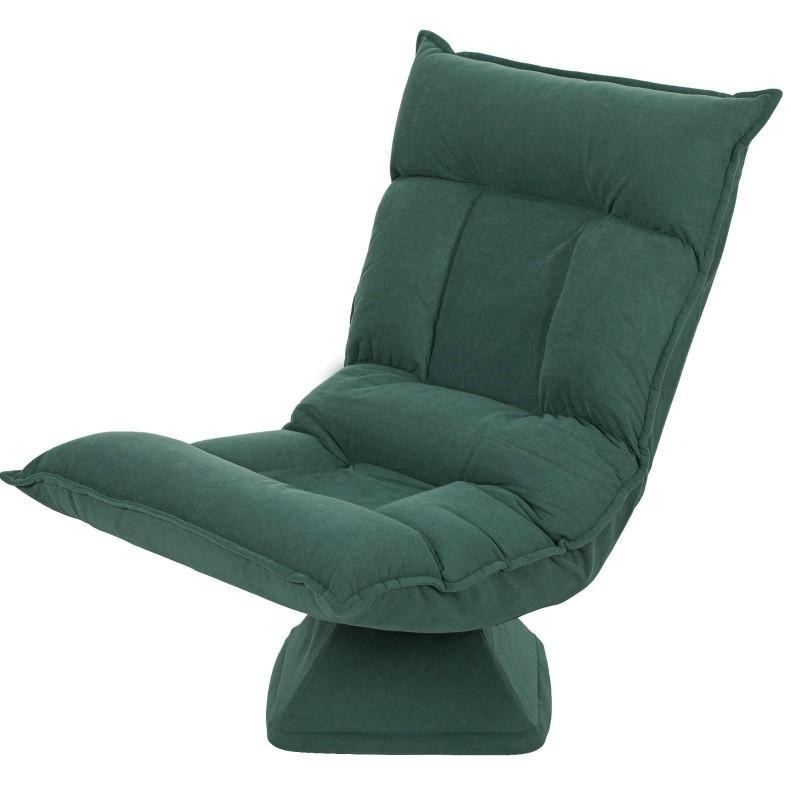 BODENSTUHL Polyester mit 360° Drehfunktion, 5-fach verstellbarer Rückenlehne 70/62/95 cm Grün - Grün, Textil (62/95/70cm) - Redom