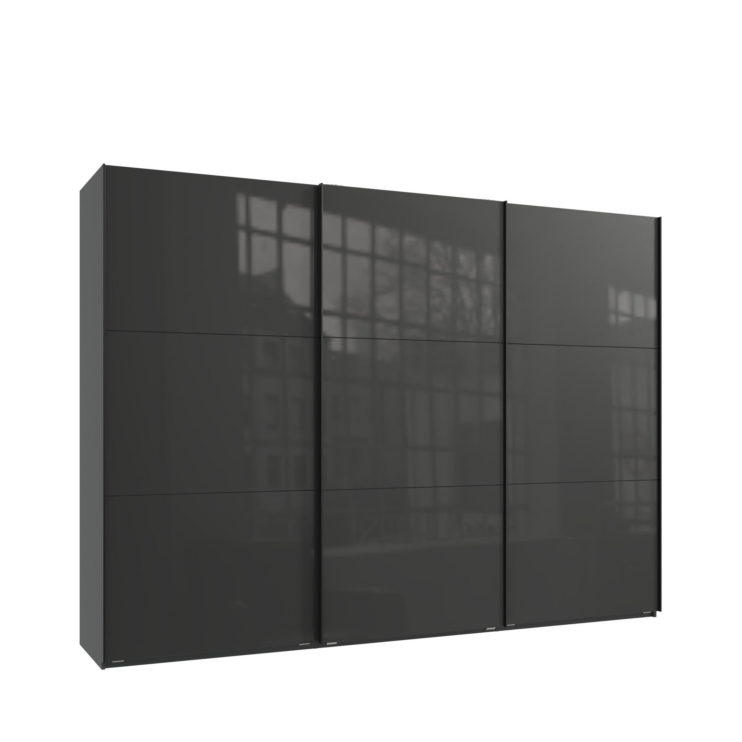 luma-home Schwebetürenschrank Anthrazit 300x216x65 cm