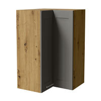 ECKHÄNGESCHRANK Oslo W14/60 Eiche Artisan / Dust Grey Matt 60 / 60 / 96cm - Eiche Artisan/Grau, Holz/Holzwerkstoff (60/96/60cm) - Feldmann-Wohnen