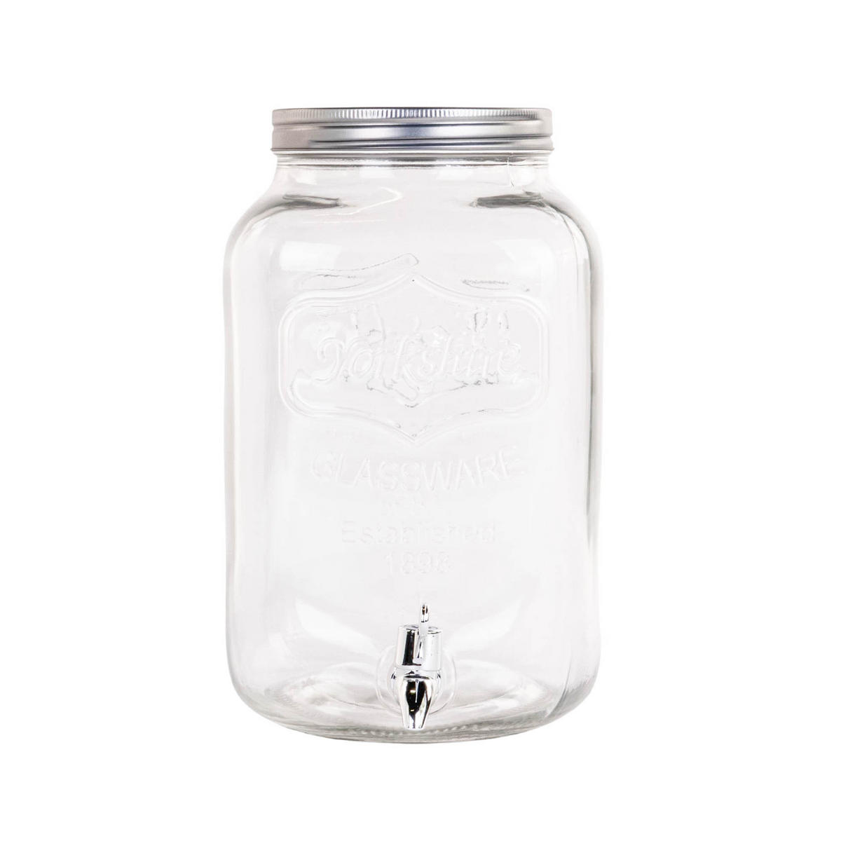 TOPF mit Wasserhahn Transparent 14/19/31,5 cm - Transparent, Glas (8L) - Secret de Gourmet