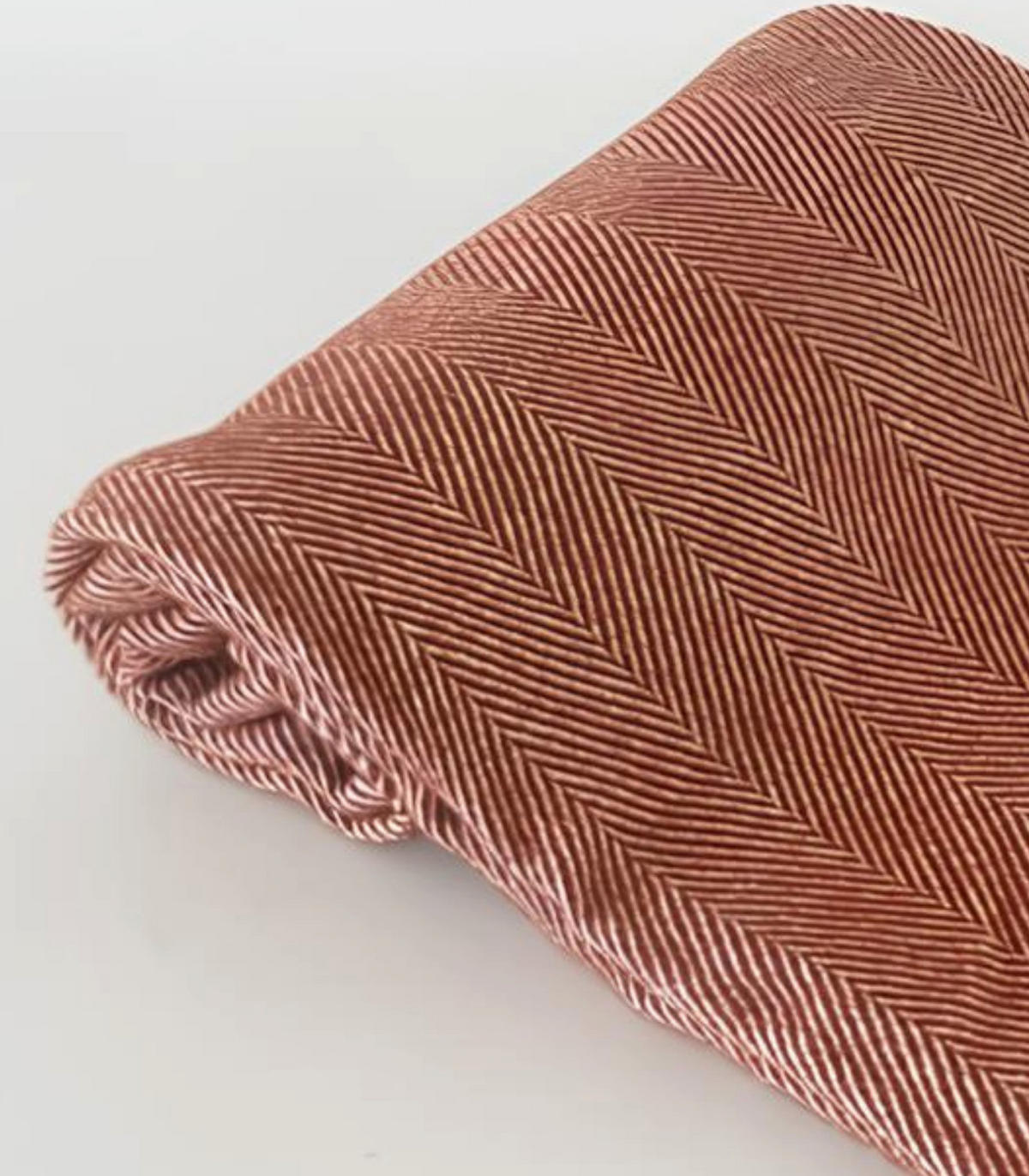 DECKE Balance. Baumwolle und Wolle. 130x170 cm. Terrakotta - Terracotta, Textil (130/170cm) - SOWL
